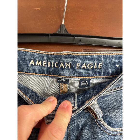 American Eagle Outfitters Blue Straight Leg Jeans - Picture 2 of 4